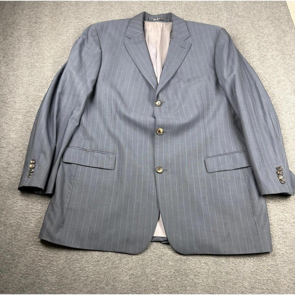 Hugo‎ Boss Men's Gray Pinstripe Blazer Size 48L